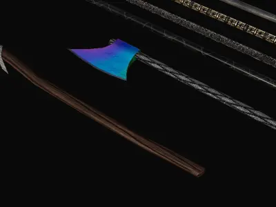 WWAATD Weapon Models - Textured Free low-poly 3D model