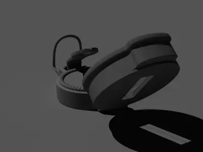 Lensatic Compass Untextured 3D model