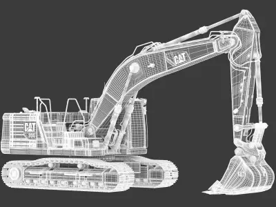 CAT 330 Hydraulic Excavator 3D model