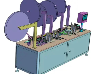 Automatic assembly machine 3D model purchase