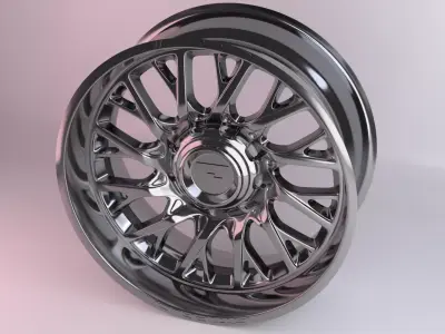 Fittipaldi FA08 Wheels 3D model