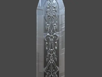 Long sword4 Low-poly 3D model