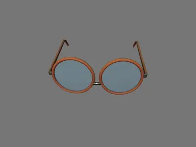 Glasses sunglasses Low-poly 3D model
