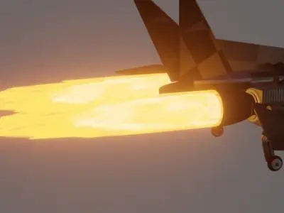 Basic Fighter-Jet Model 3D model