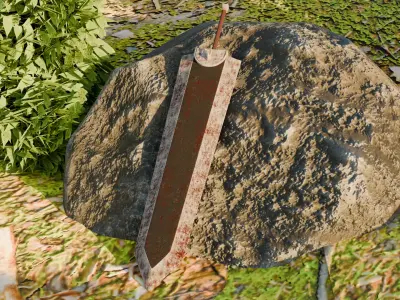 Guts Dragon Slayer Sword 3D Model 3D model