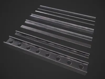 Generic Steel Beams Low-poly 3D model