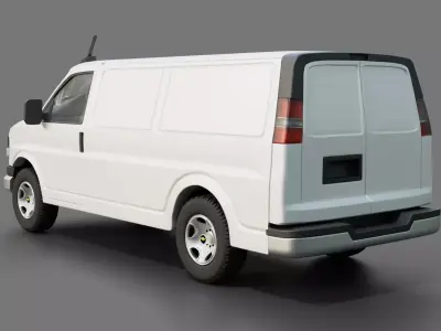  Chevrolet Express cargo van 2022 3D model