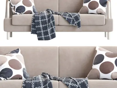 Normative Sofa in Warm Beige Edition 3D model