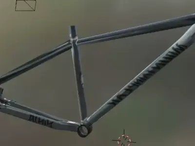Mountain Bike Frame MountainPeek Ninja LowPoly 3D Model Low-poly 3D model