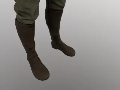 WW2 Soldier Man - Maya Rig - High Quality Textured 3D model