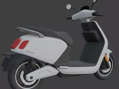 Vintage Retro Scooter 3D Model 3D model buy