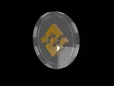 Binance Crypto Coin 3D model