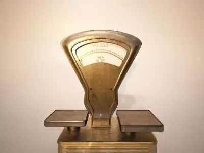 Pita Vintage Balance Scale 3D model
