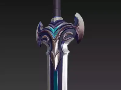 Wolf Sword 3D Models Collection- Stylized Fantasy Weapons 3D Model Pack