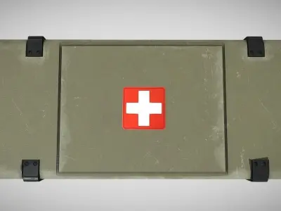 Medical Storage Box Low-poly 3D model