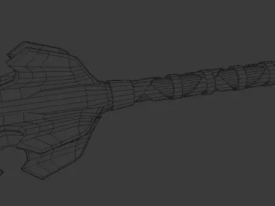 Orc Mace Low-poly 3D model