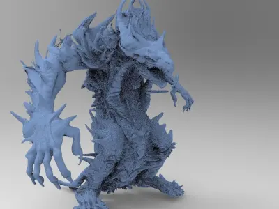  Statue gargoyle 2 3D model