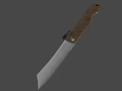 Higonokami Japanese Pocket Knife Low-poly 3D model
