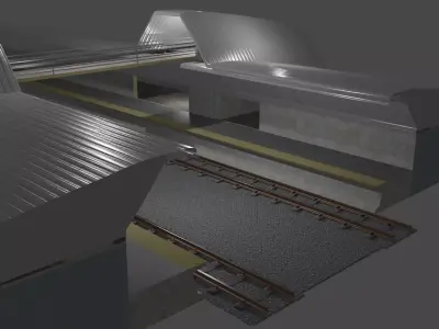 TrainStation - Estacao de Trem  3D model
