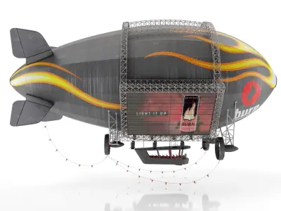 Advertising Zeppelin Burn 3D model