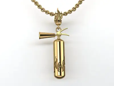 fire extinguisher pendant 3D print model