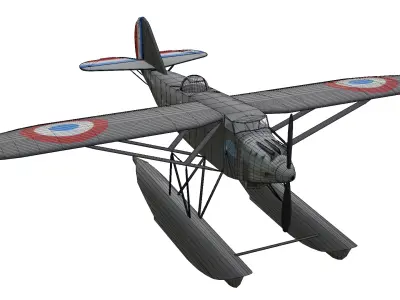 Llatecoere 29 Floats Version Low-poly 3D model