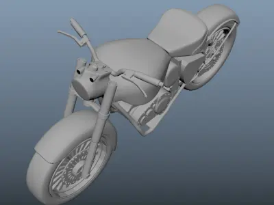 BULLET motorcycle 3D print model