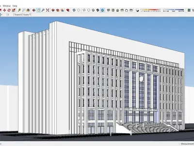 Sketchup Office Building F3 3D model