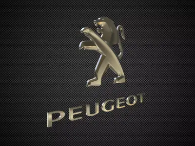 Peugeot Logo 3D model by 3dlogoman