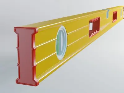 Level Tool Low-poly 3D model