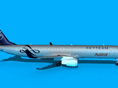 Embraer Emb-190 Austral Sky Team 3D model