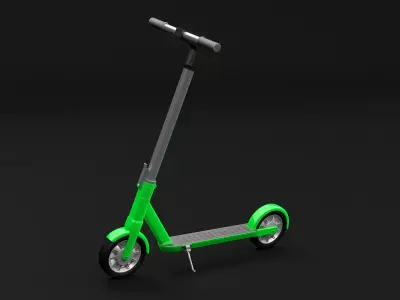Kick Scooter Low-poly 3D model get