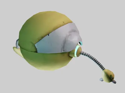 Robot Buddy Low Poly Textured Low-poly 3D model