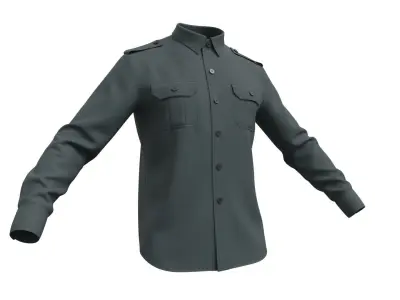 Military Shirt - Marvelous Designer 3D model