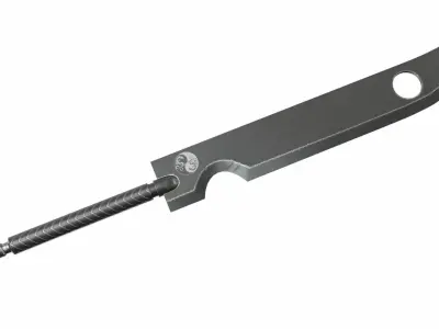 Collection of 6 kunai Low-poly 3D model