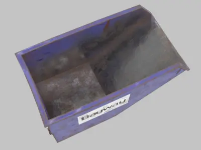 Low poly mini skip PBR Low-poly 3D model