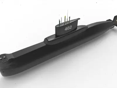 KRI NANGGALA type 209 1300 402 3D model