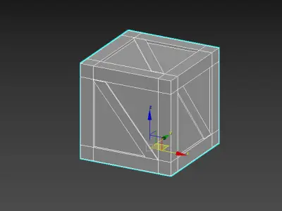 Crate wooden box Free low-poly 3D model by 512pixel