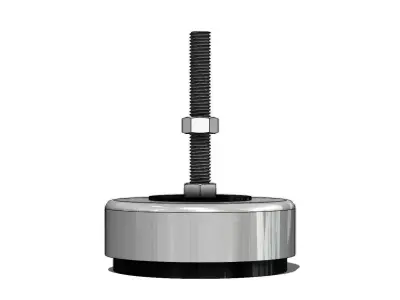Vibra Stop Tradicional Rosca 1-2pol x 4pol Anti Vibration Damper 3D model