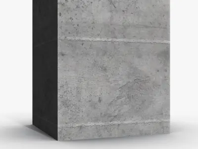 Concrete Elevator Shaft Tower 3D model