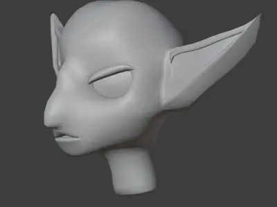 Godlin head Low-poly 3D model
