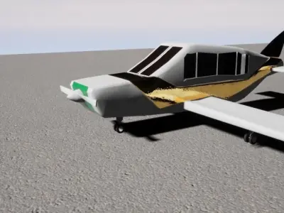 Low poly plane set Free low-poly 3D model