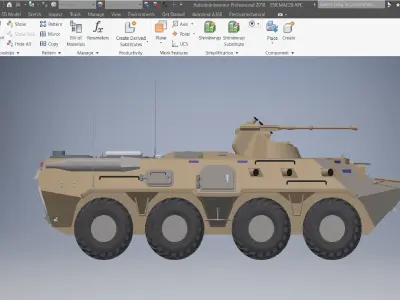 Armored Personnel Carrie Vehicle 3D model