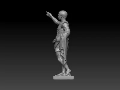 Augustus of Prima Porta - High-Poly Digital Sculpture 3D print model