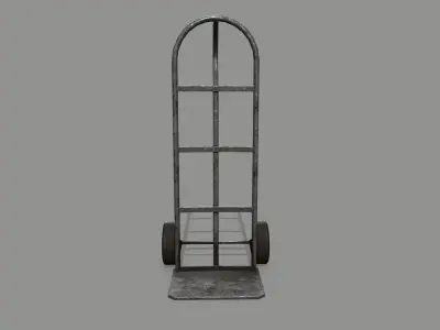 Trolley hand truck - hand truck Low-poly 3D model