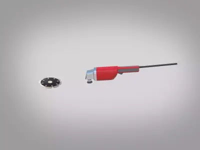 Angle Grinder-Diamond Blade Low-poly 3D model