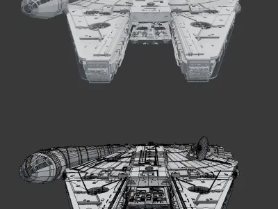 Millennium Falcon-star wars Free 3D model