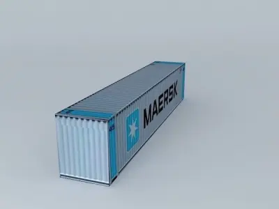 Maersk Container 45 Free 3D model