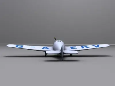 Miles-Whitney-Straight airplane Low-poly 3D model