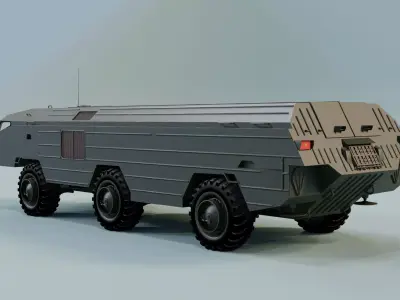 9K54-1Missile System 3D model